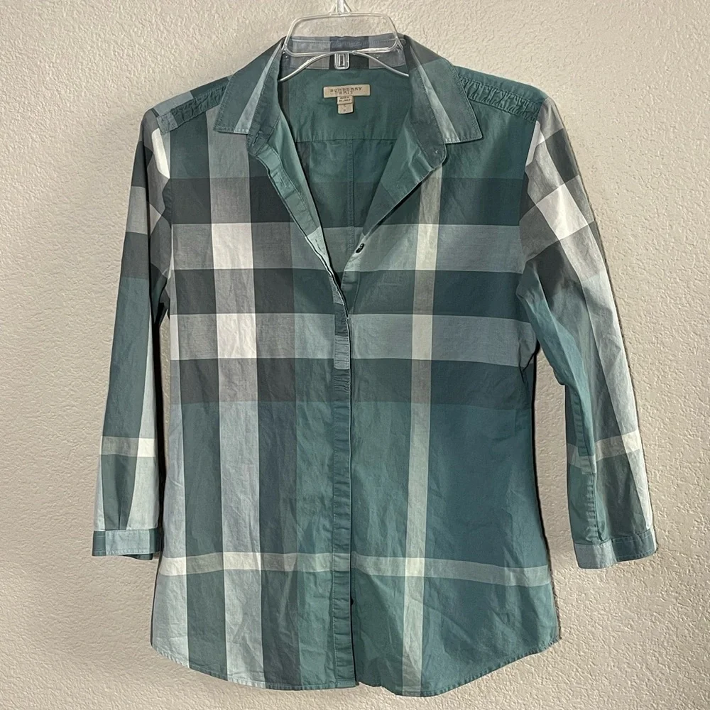 Burberry Britt Plaid button down Shirt - Picture 1 of 10